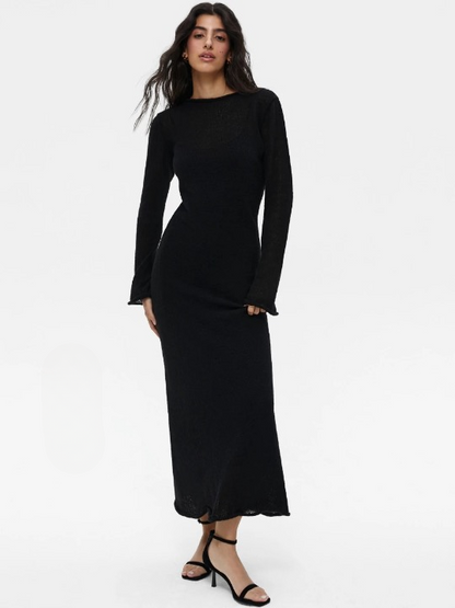 Elbira Light Knit Tissue Maxi Dress