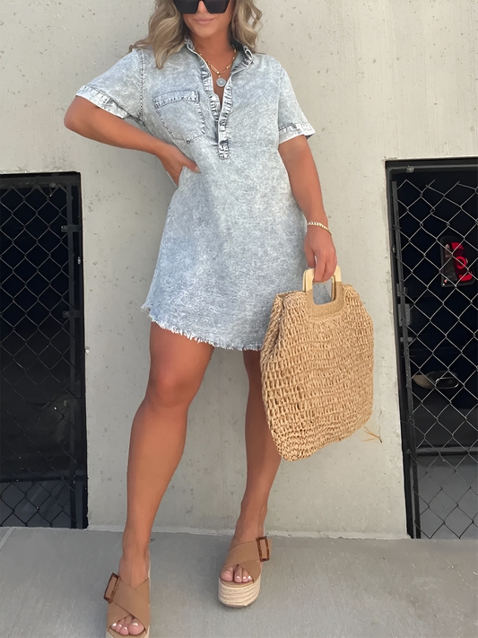 Anna - Denim Shirt Dress