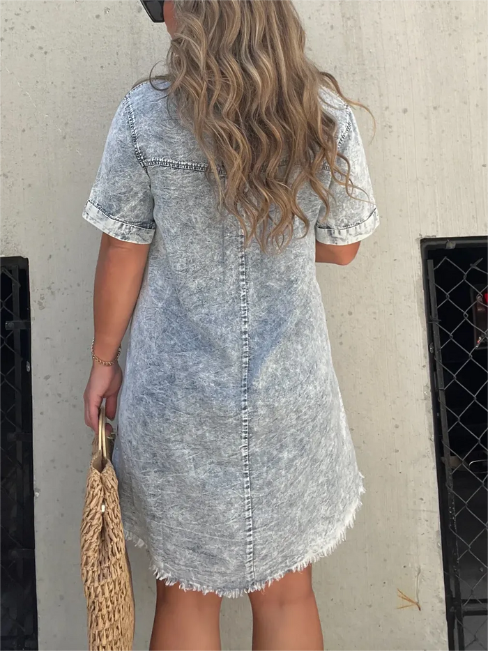 Anna - Denim Shirt Dress